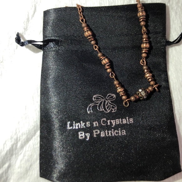 Antique Copper Beaded Necklace - Picture 6 of 6